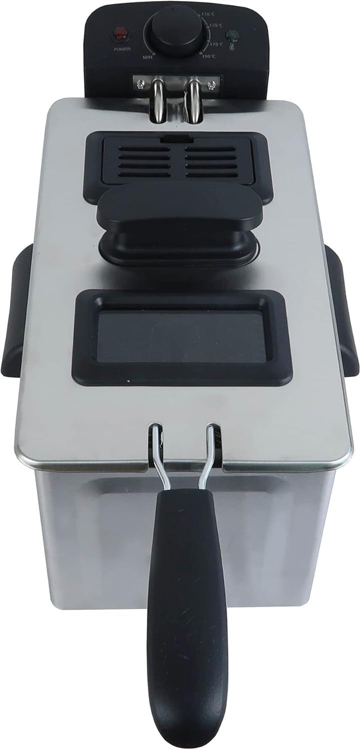 3L Deep Fat Fryer 1800W Stainless Steel Chip Fryer Viewing Window