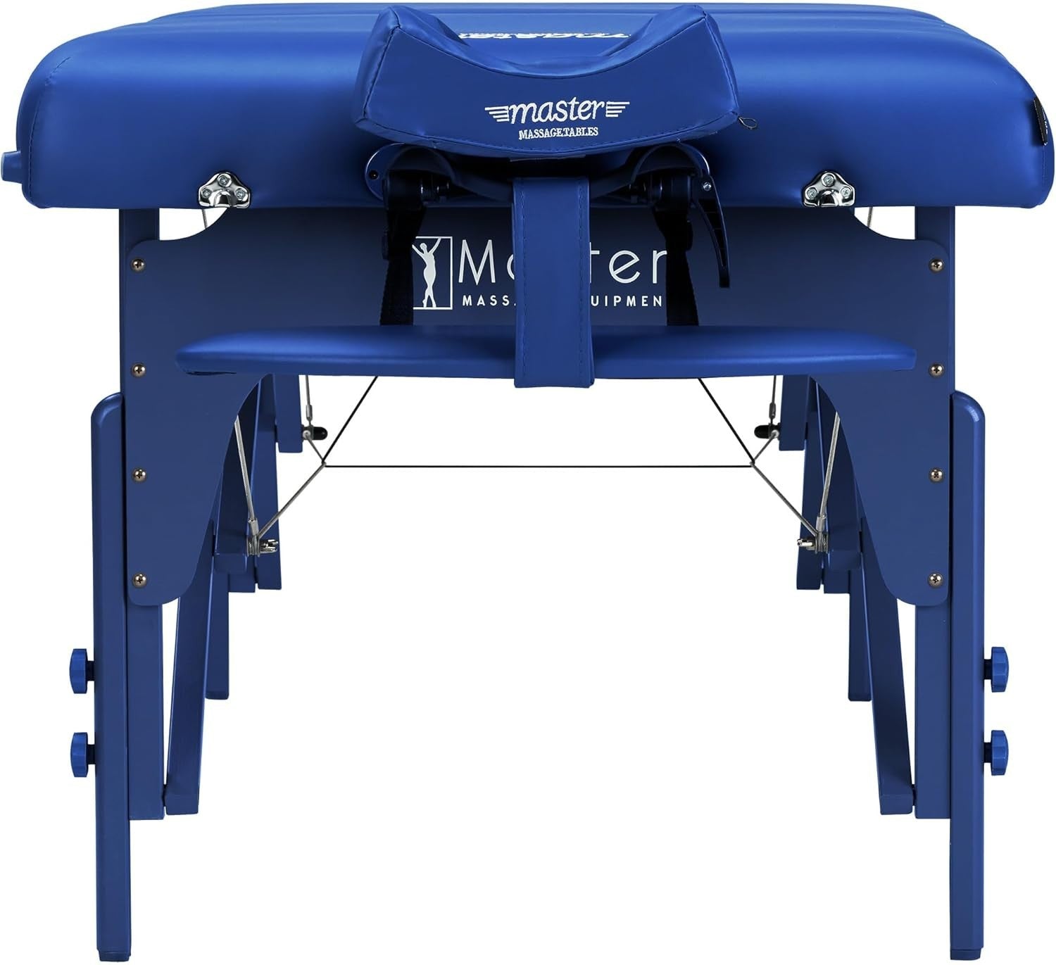 71cm Heated Portable Massage Table | Montclair Spa Bed w/ 7.6cm Memory Foam Blue