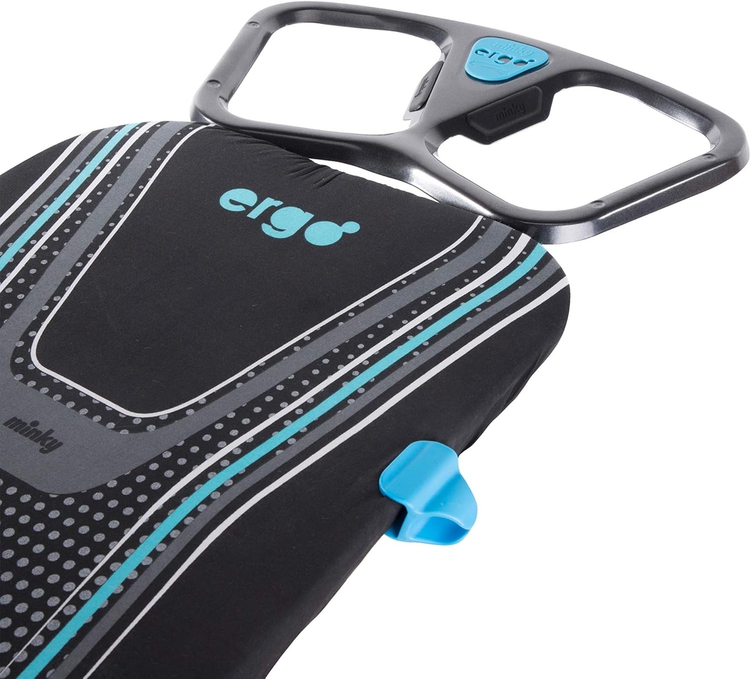 Ergonomic Ironing Board Height Adjustable Steam Generator Ready 122x38cm