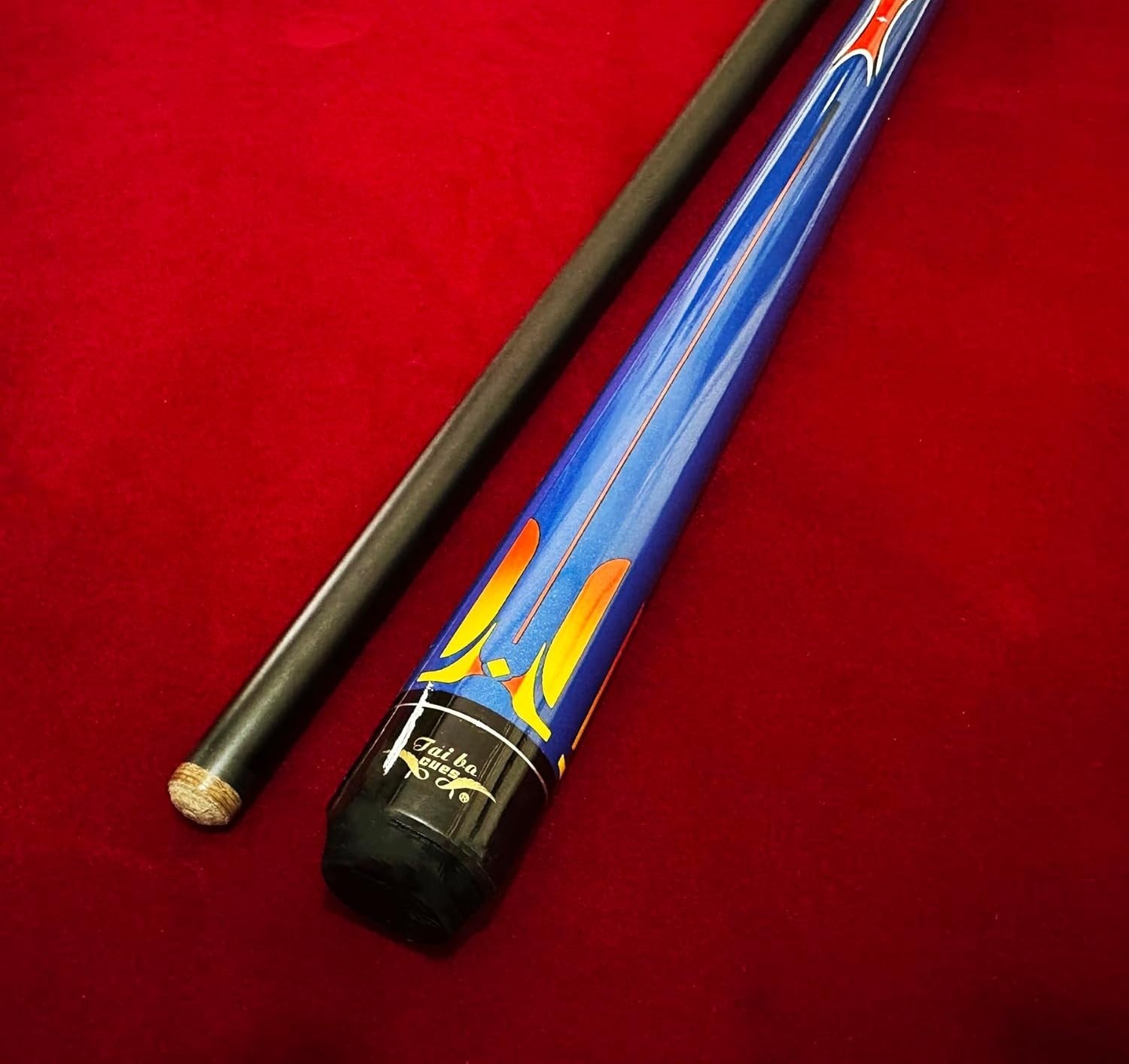 48in Kids Pool Cue Blue 18oz Maple Carbon Fiber 13mm Tip