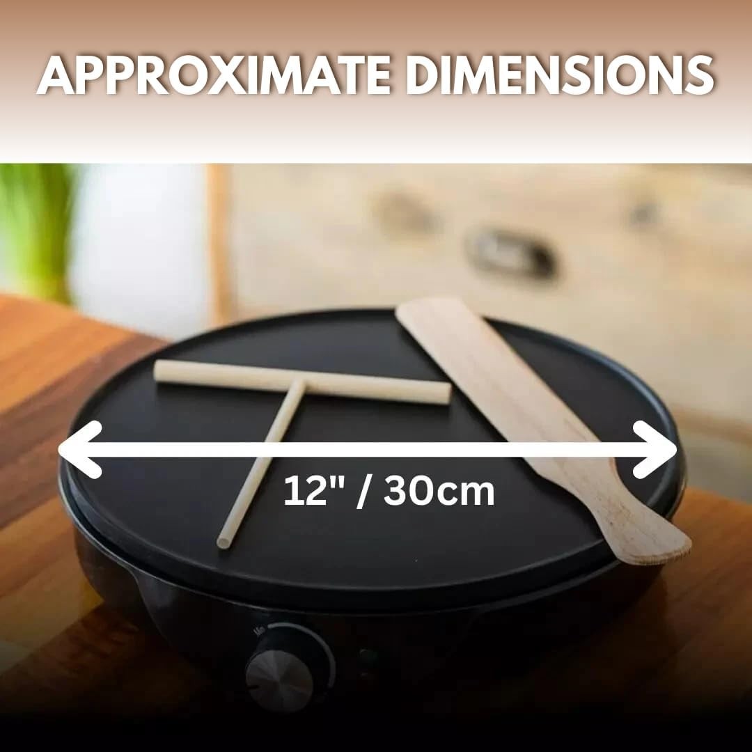 12" Electric Crepe & Pancake Maker 1000W Non-Stick w/ Tools