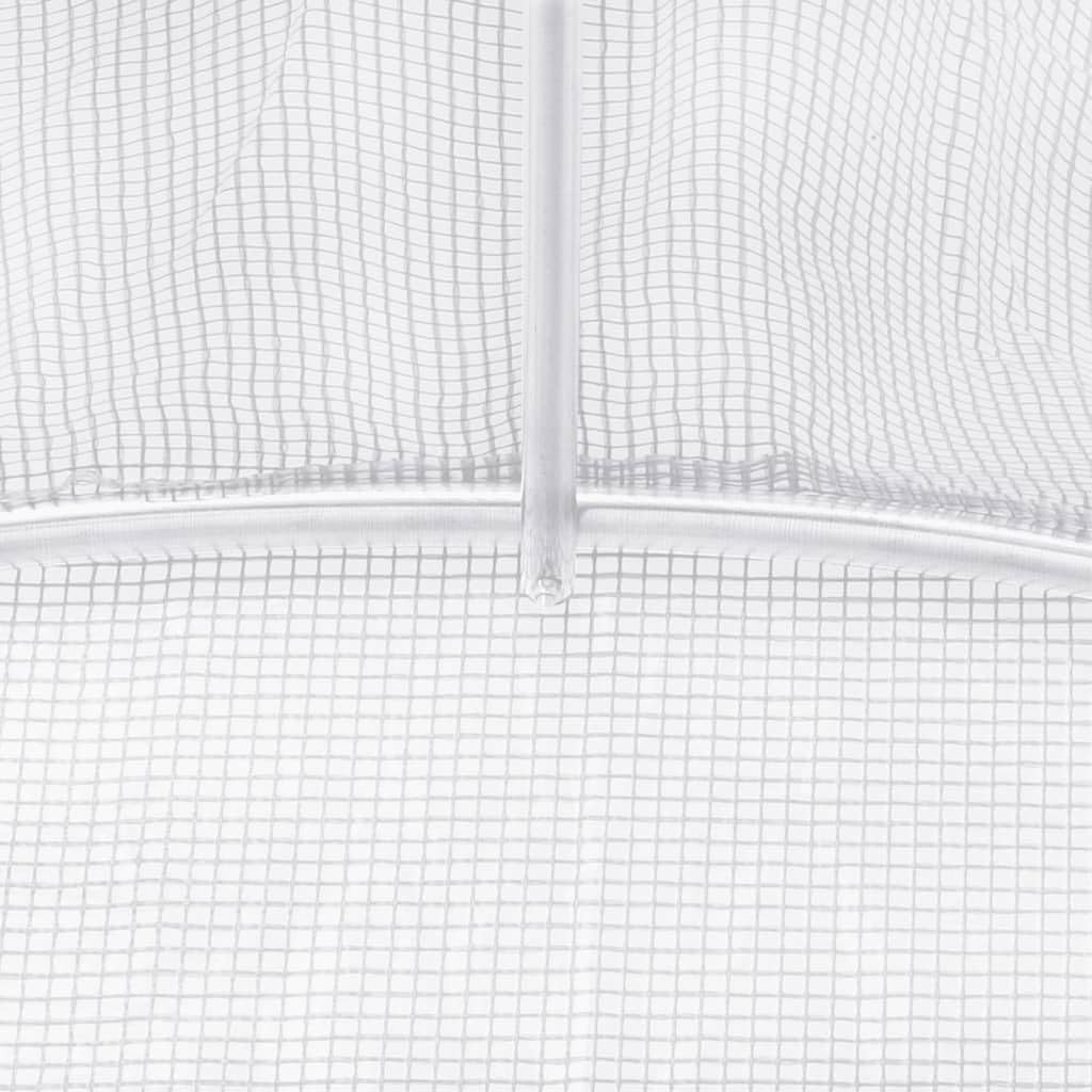 Large Outdoor Walk-In Garden Greenhouse 8m² Steel Frame PE Cover 4x2x2m