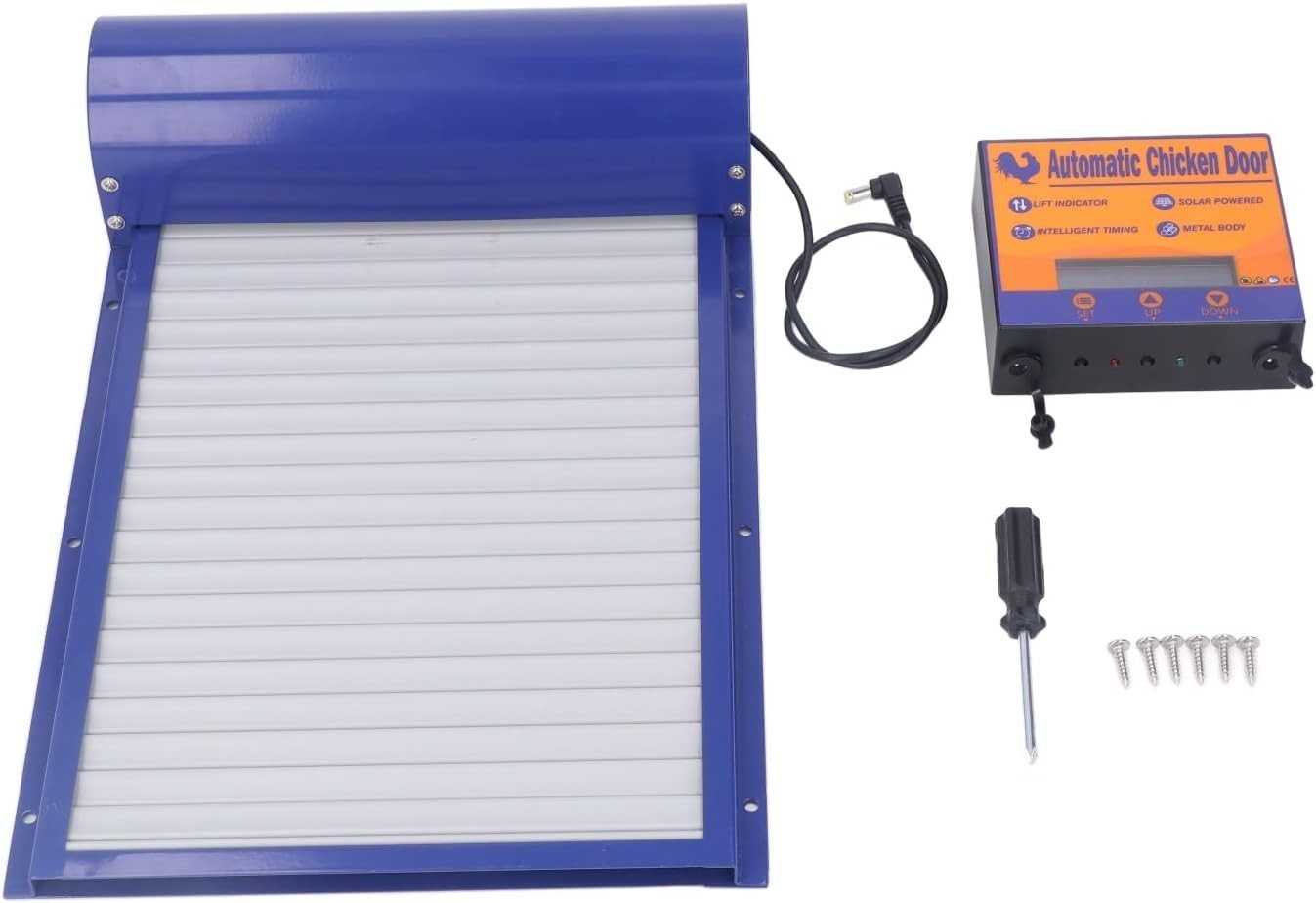 Automatic Chicken Coop Door Timer Roller Curtain Aluminium