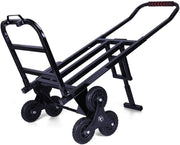 6 Wheel Stair Climbing Trolley 140kg Folding Hand Push Cart