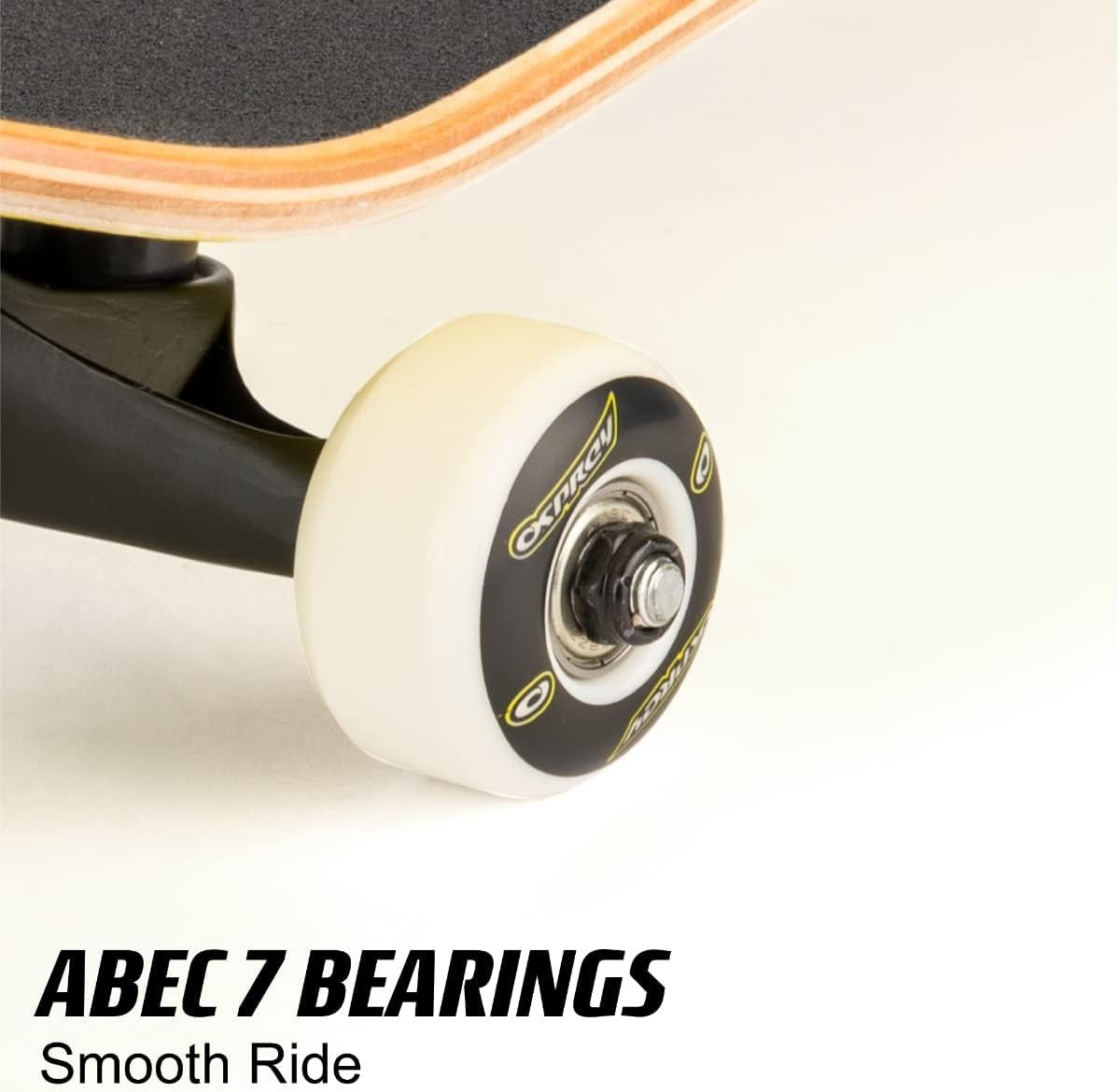 31" Double Kick Skateboard Kids Adults Concave Maple Deck Grip Tape Wheels