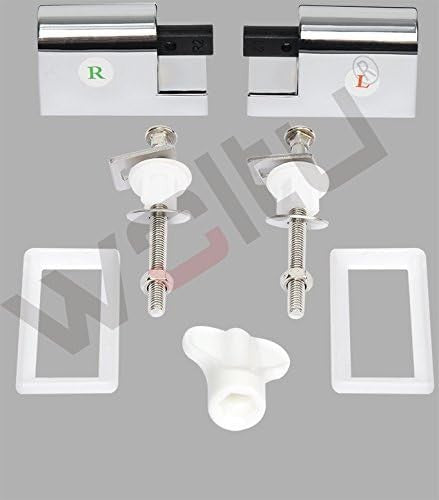 Premium Soft Close Toilet Seat O-Shape Duroplast Adjustable Hinges White 45x37cm