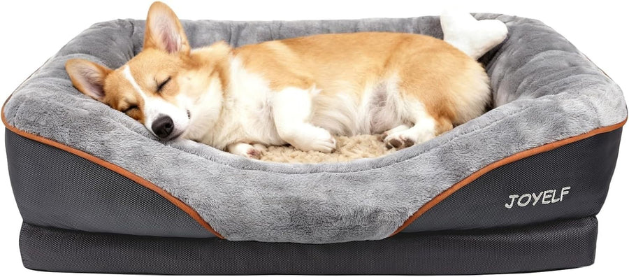 Medium Orthopedic Memory Foam Dog Bed Washable Sofa 80x56x18cm