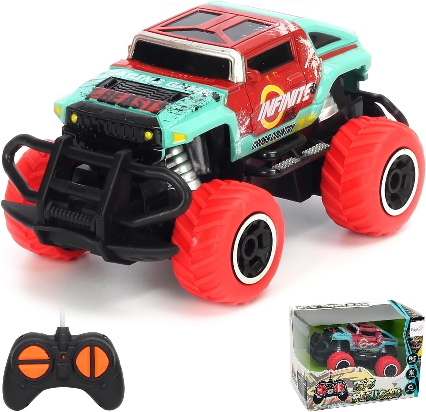 Mini RC Car for Kids, 4-Channel Off-Road Remote Control Truck Toy