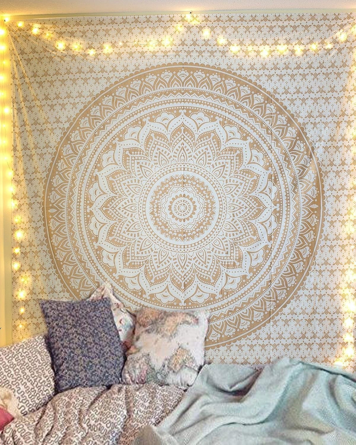 Boho Mandala Cotton Tapestry 220x230cm Wall Hanging Decor