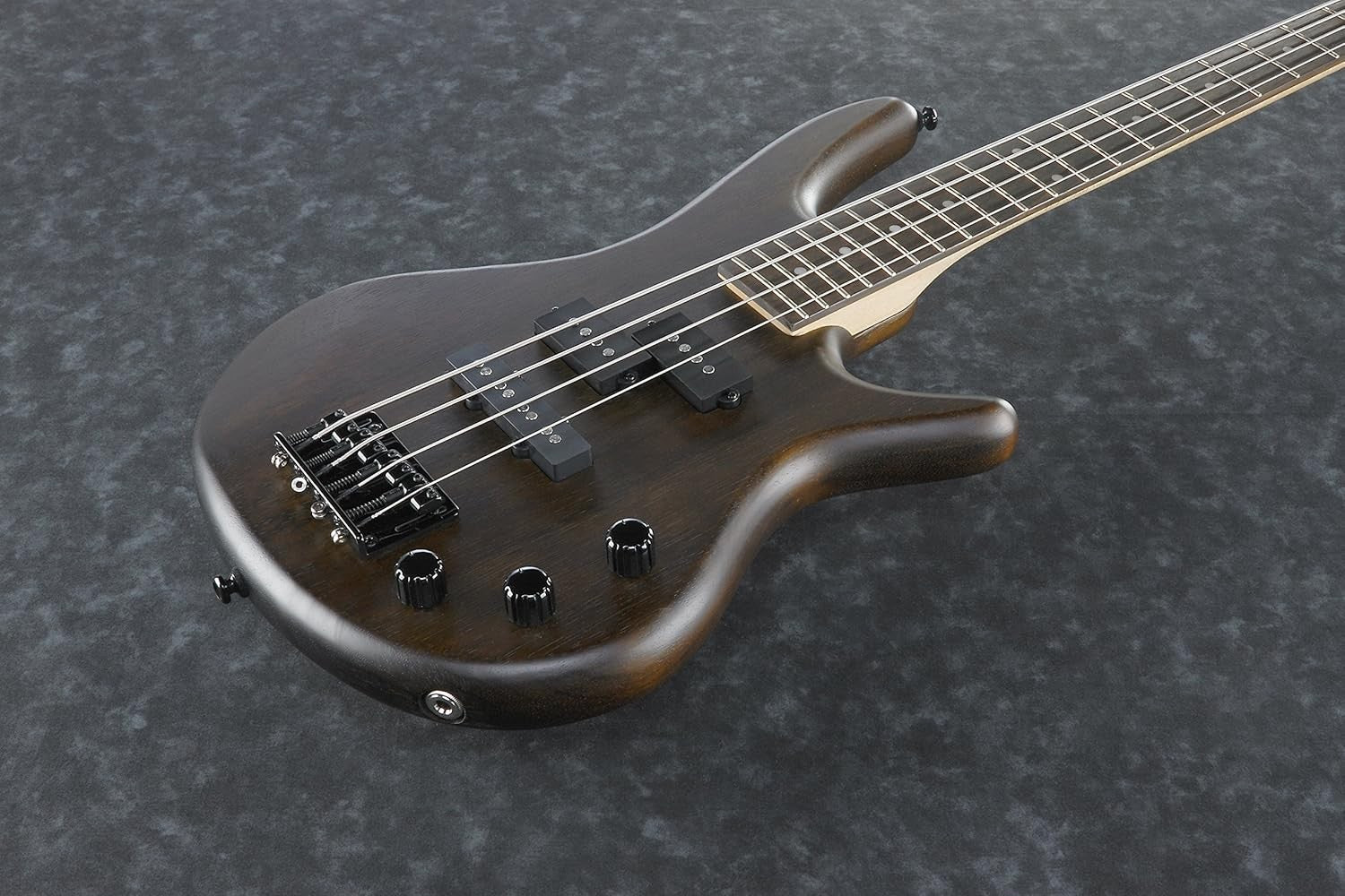 3/4 Short Scale Electric Bass Guitar Walnut Finish