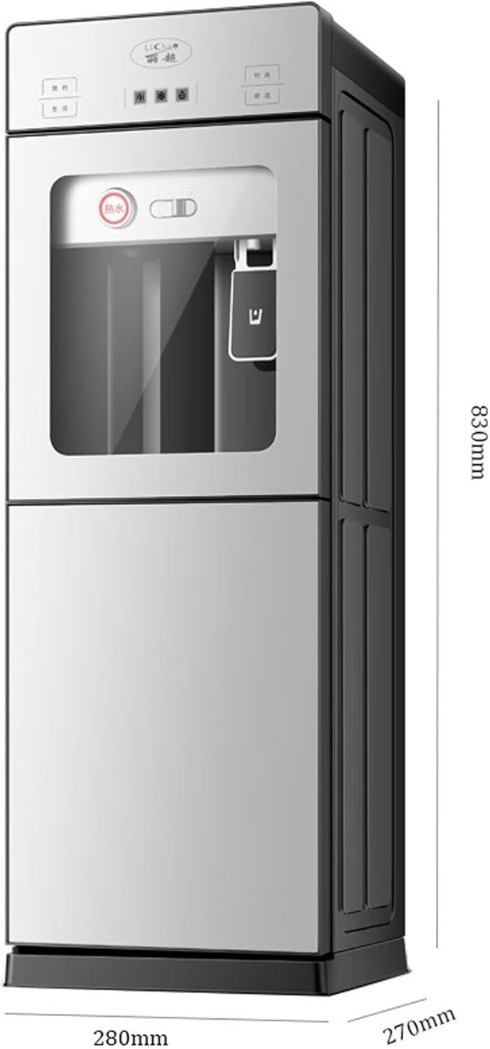 Freestanding Water Dispenser Hot Cold Floor Standing Glass Panel