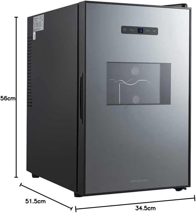 15 Bottle Wine Cooler Fridge Digital Temperature Control Quiet Freestanding