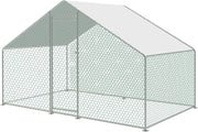 2x3m Walk In Chicken Run Metal Pet Enclosure 195cm