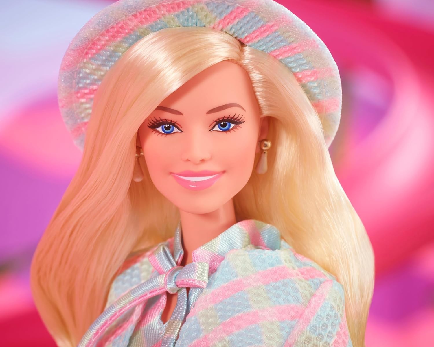 Movie Inspired Collectible Fashion Doll Blue Plaid Outfit Hat Jacket