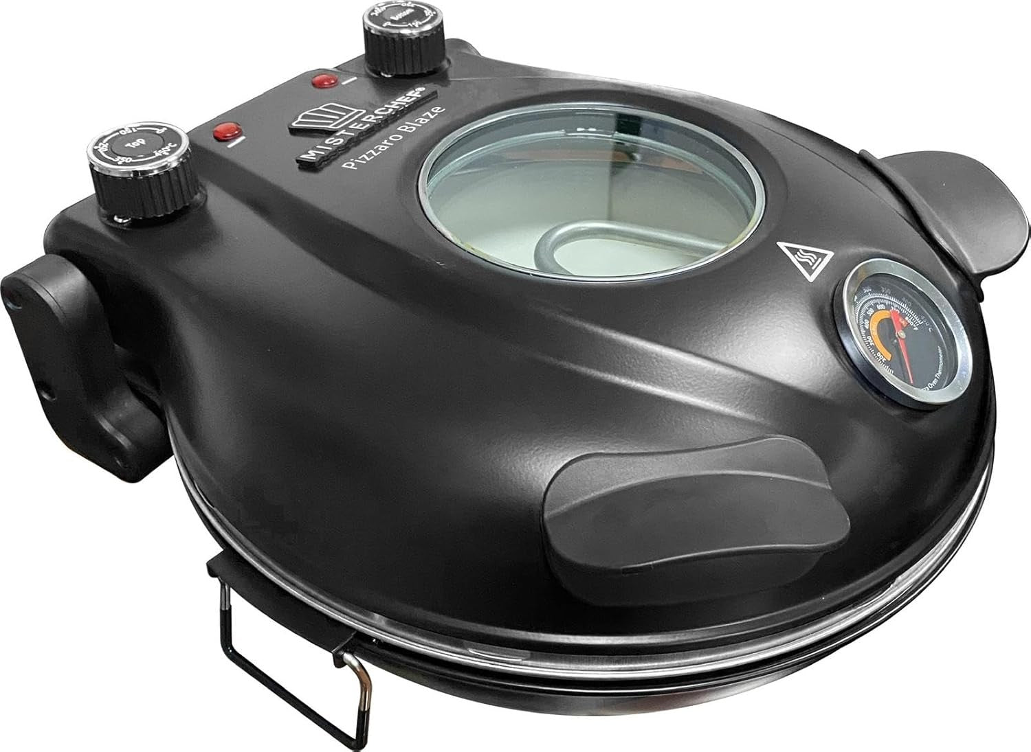 12" Electric Pizza Oven 1800W | 900°F Ceramic Stone Fast Heat Countertop Grill
