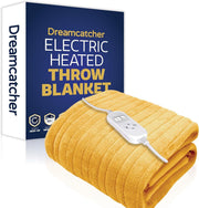 Electric Heated Throw Blanket 160x120cm Soft Fleece 9 Heat Timer