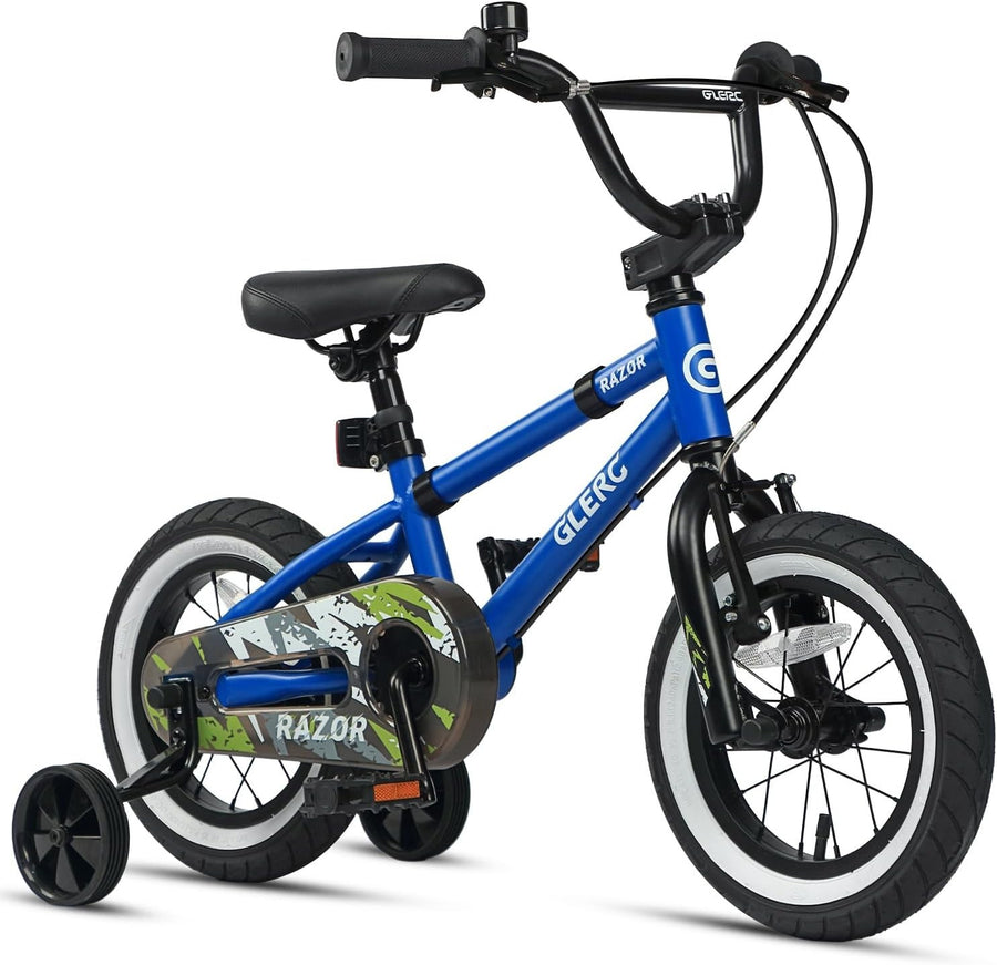 12 Inch Kids BMX Bike Boys Bicycle Training Wheels Bell Blue Age 2-4