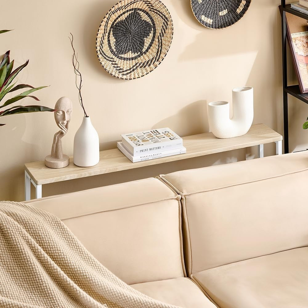 Slim Console Table for Hallway Entryway – Space-Saving, 120cm MDF Metal