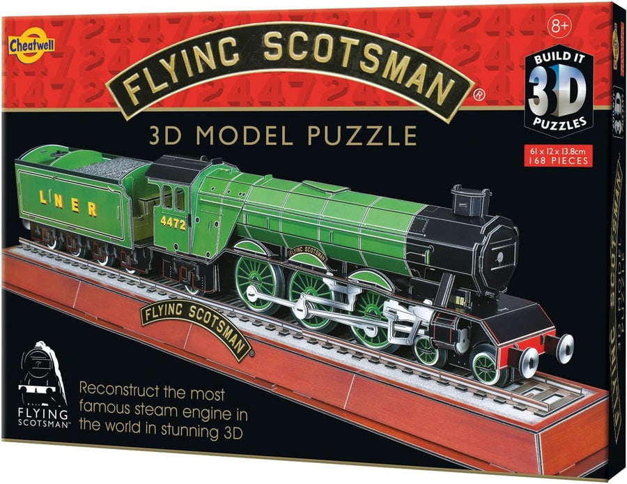 3D Train Puzzle Model Kit – No Glue Build, Perfect for Kids & Hobbyists