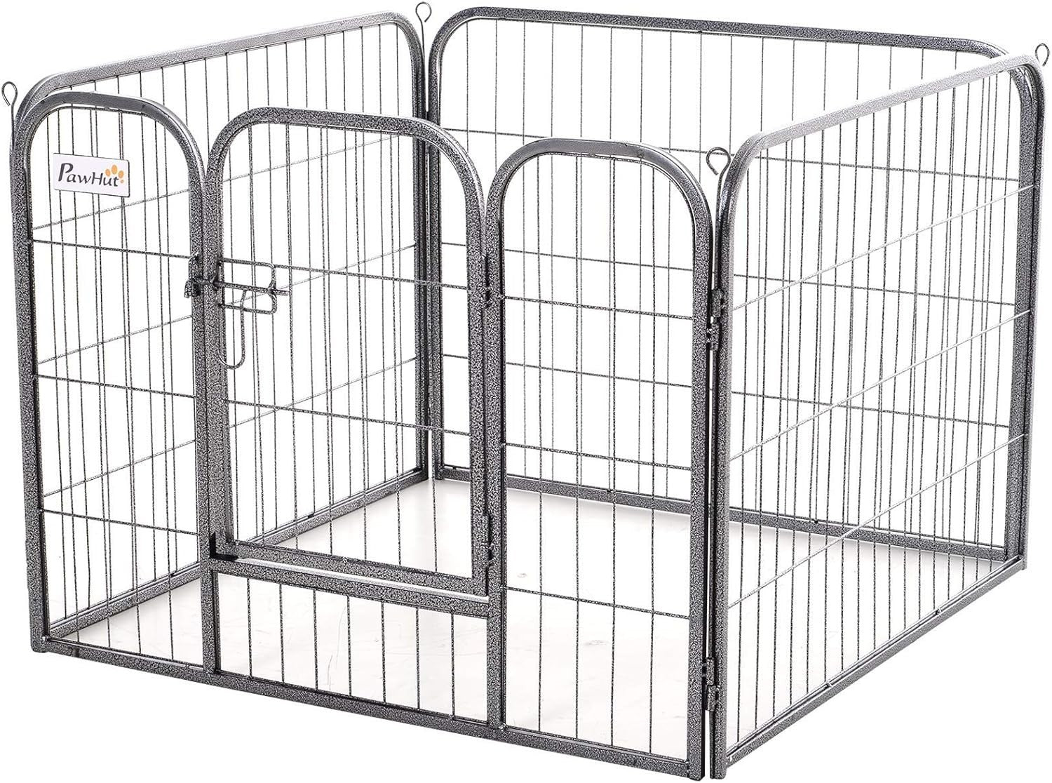 Heavy Duty Foldable Metal Pet Playpen 82x82x60cm Indoor Outdoor Kennel