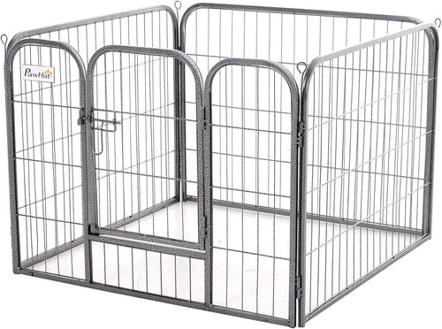 Heavy Duty Foldable Metal Pet Playpen 82x82x60cm Indoor Outdoor Kennel