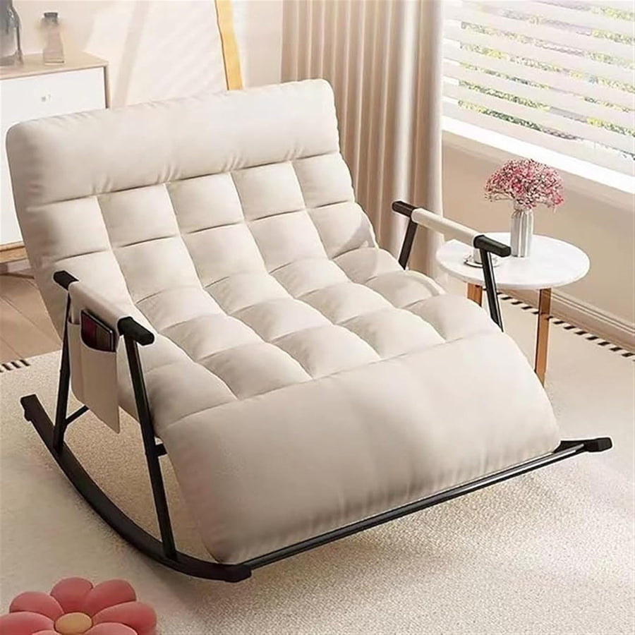 Oversized Comfy Rocking Recliner Chair Indoor Wide Padded Seat Lounge