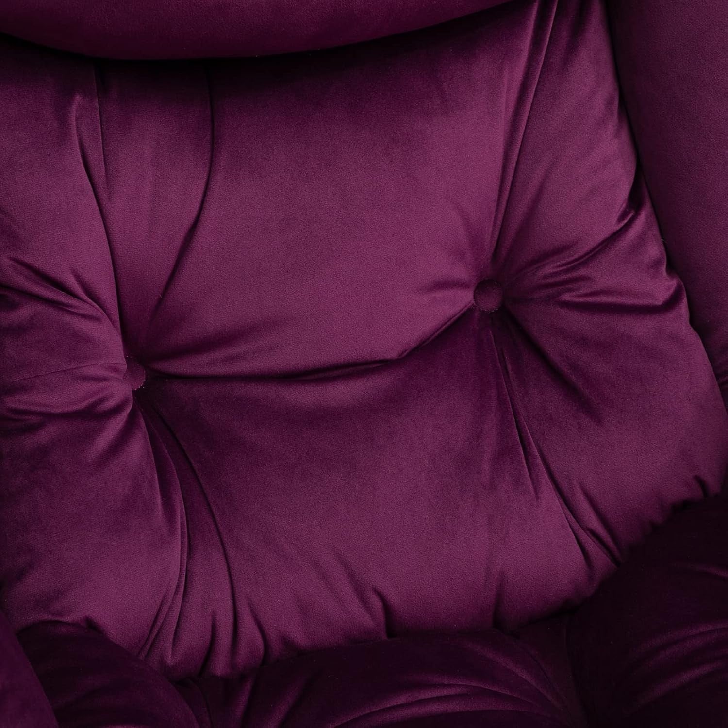 Luxury Velvet Accent Armchair Small Living Room Comfy Lounge Chair Purple