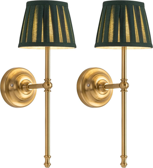 Cordless LED Wall Sconces 2-Pack, Rechargeable 5200mAh, Dimmable, Remote