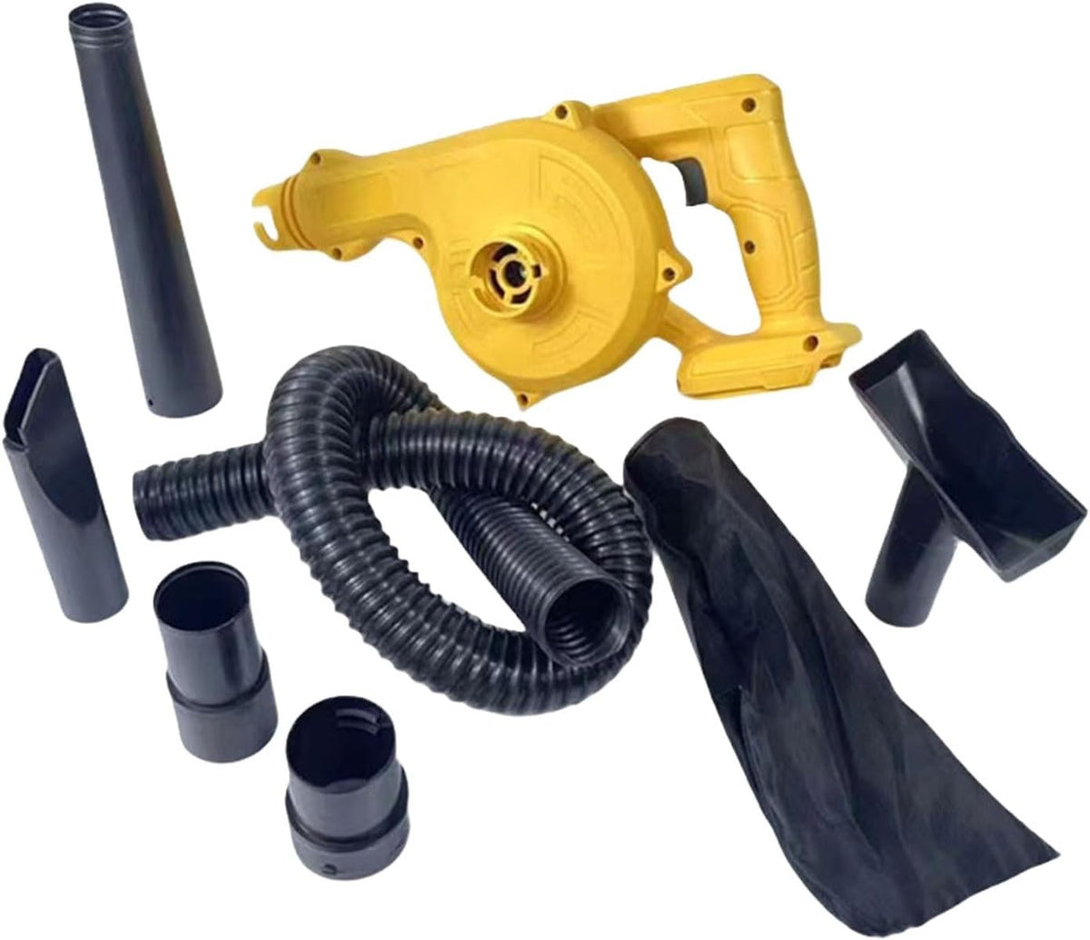 Cordless Leaf Blower Vacuum 18V Lightweight Patio Cleaner w/ Bag & Nozzles