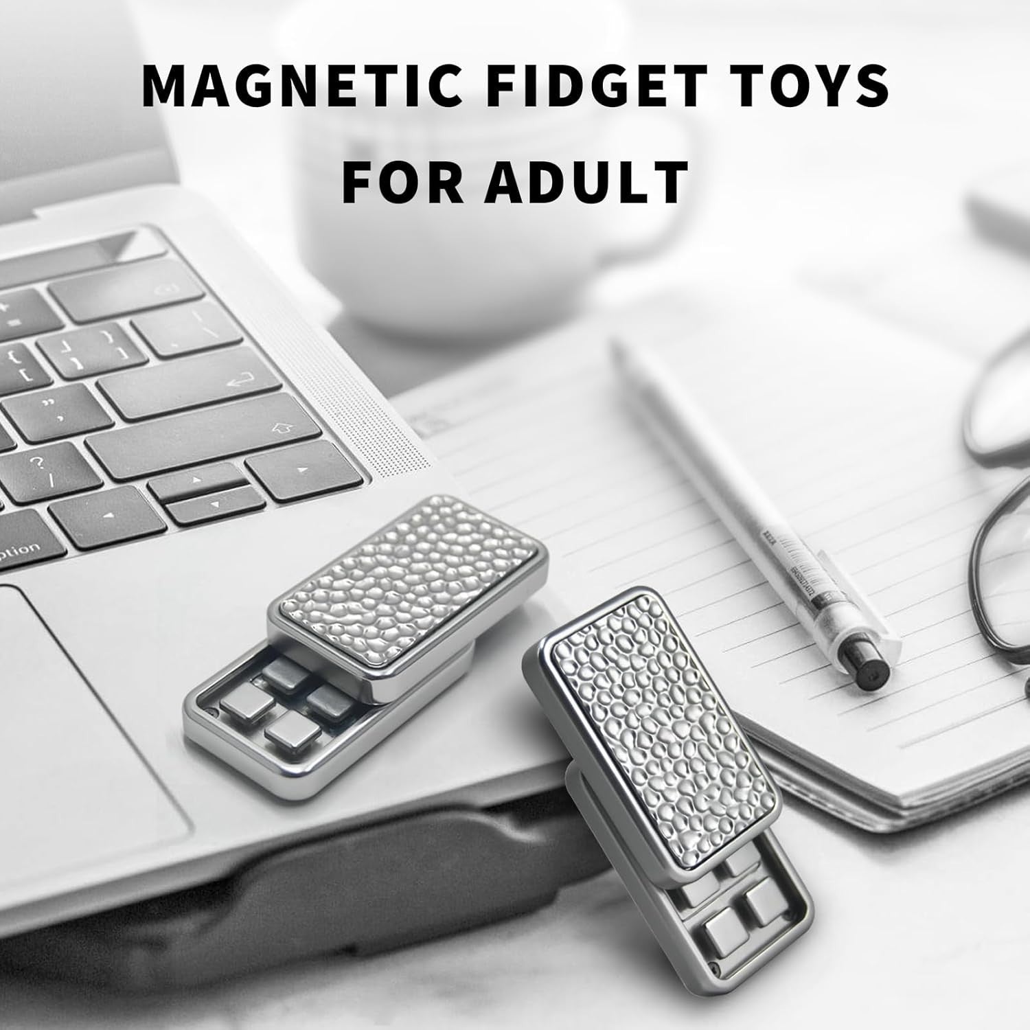 Silver Multi Direction Fidget Slider Alloy Clicker Stress EDC