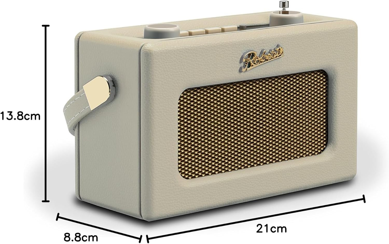 Portable DAB DAB+ FM Radio Bluetooth Retro Pastel Cream