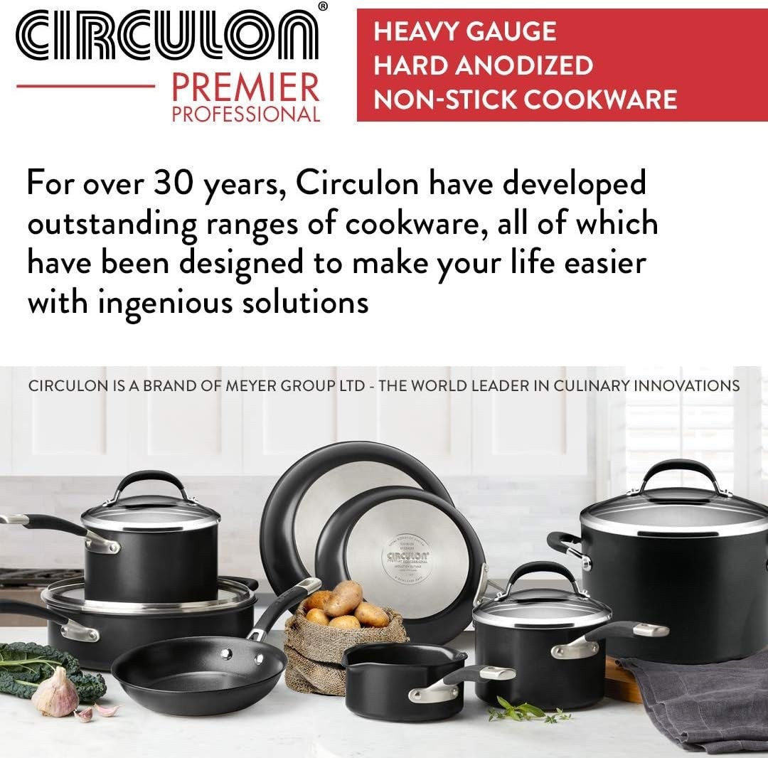 2pcs Black Non Stick Frying Pan Set – 20cm & 28cm Induction Dishwasher Safe