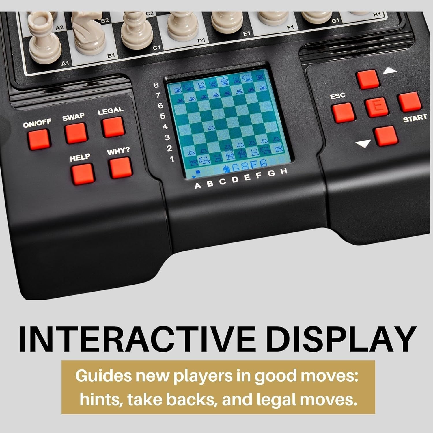 Electronic Chess Trainer Board with Interactive Lessons & Voice Coaching