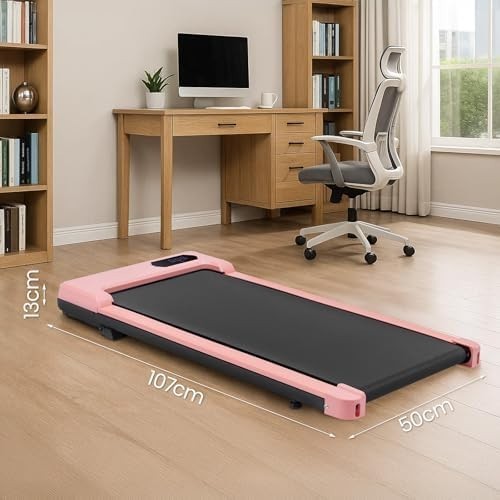Under Desk Walking Treadmill 1-6KM/H Portable LED Display Home Office
