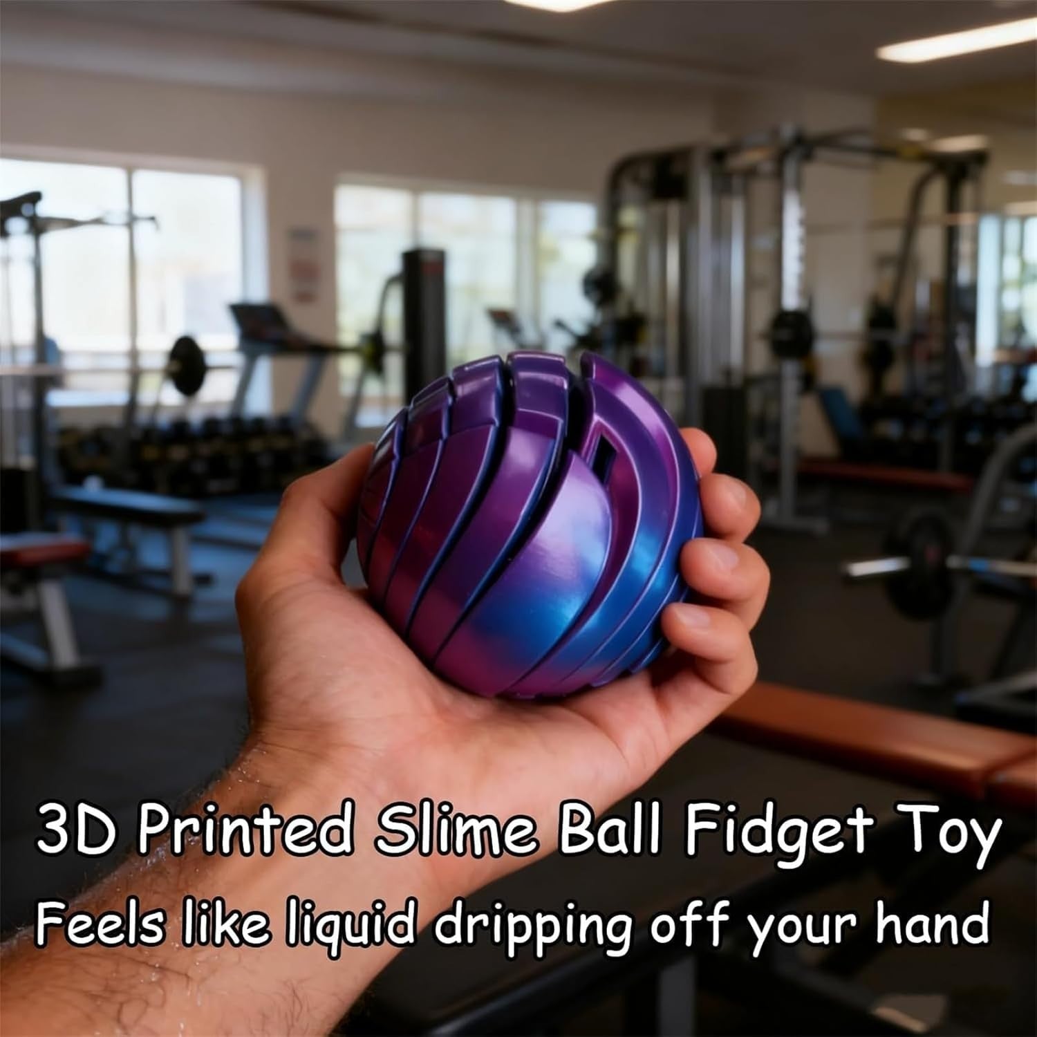 3D Gear Sphere Fidget Ball Twist Motion Stress Relief Pocket Toy