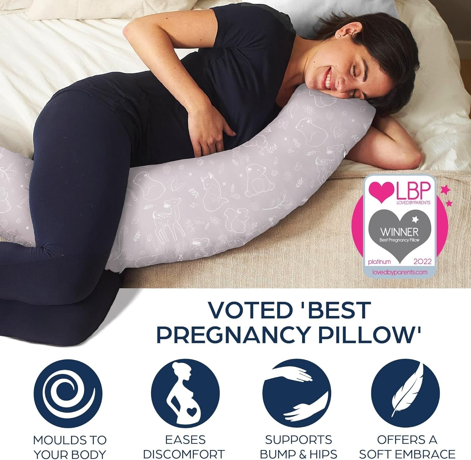 XXL Pregnancy Pillow U Shape Full Body Maternity Support Nursing Cushion