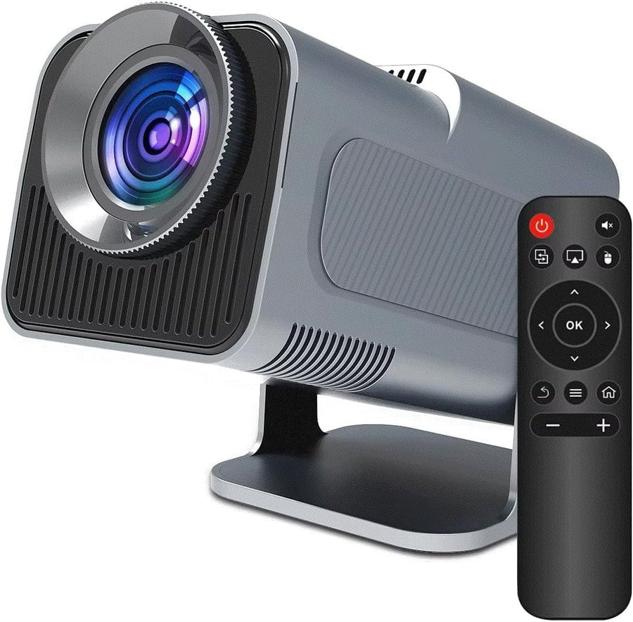 Mini 1080P Smart Projector Android TV WiFi 6 Bluetooth 180° 4K