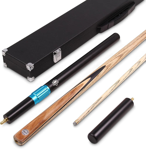57" Classic Ash Cue Kit Snooker Pool 9.5mm Tip Extension Case Set