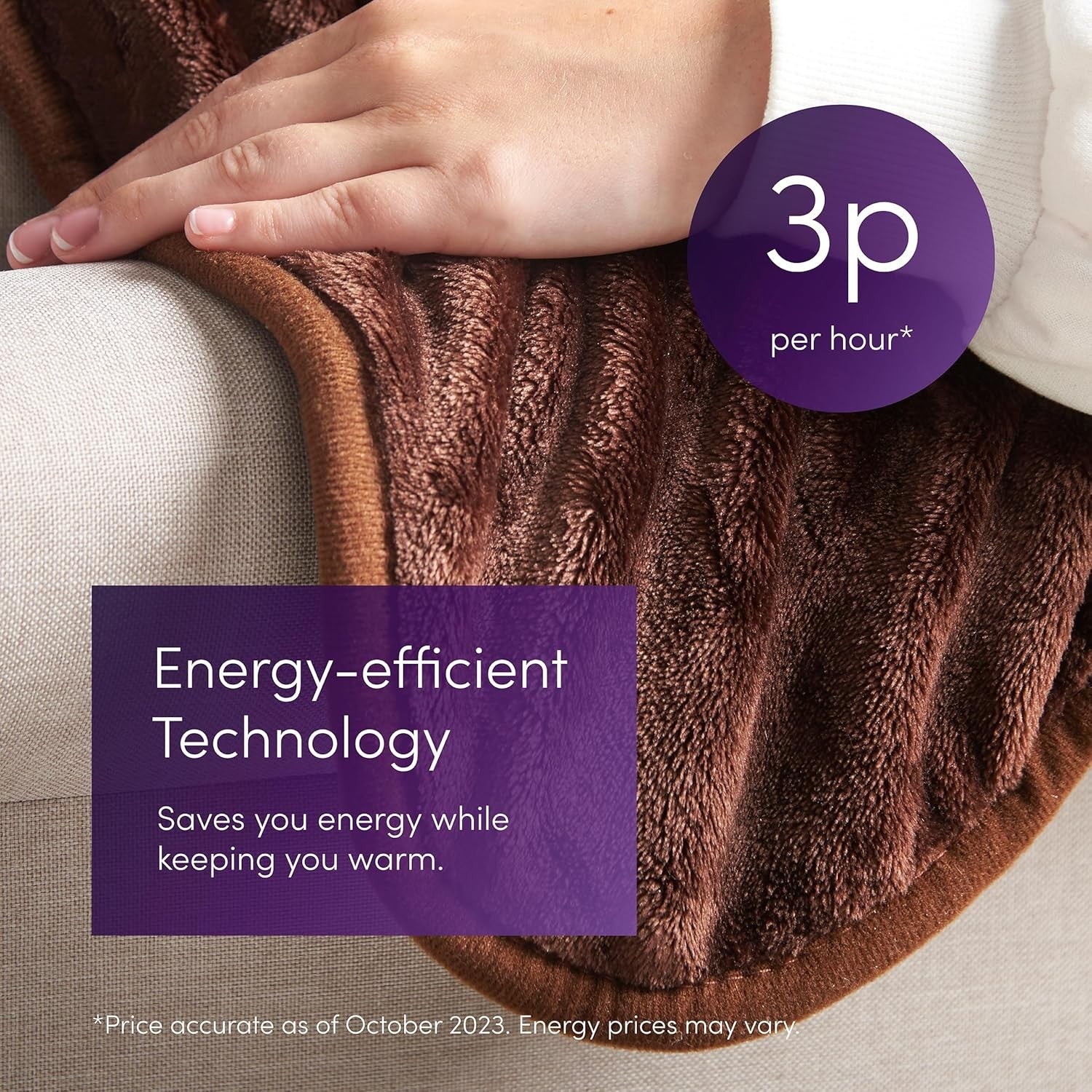 Electric Heated Throw Blanket 9 Heat Settings Digital Soft Fleece 160x130c
