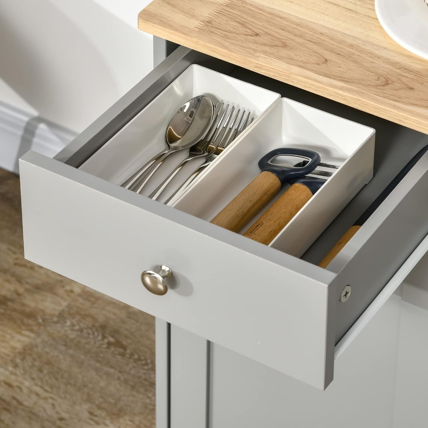 Modern Sideboard Buffet Cabinet with Storage, Drawers & Adjustable Shelves