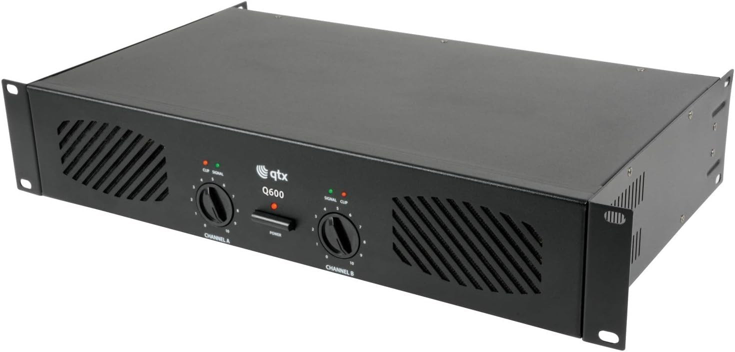600W Rack Mount Power Amplifier Q600 2U DJ PA 230V