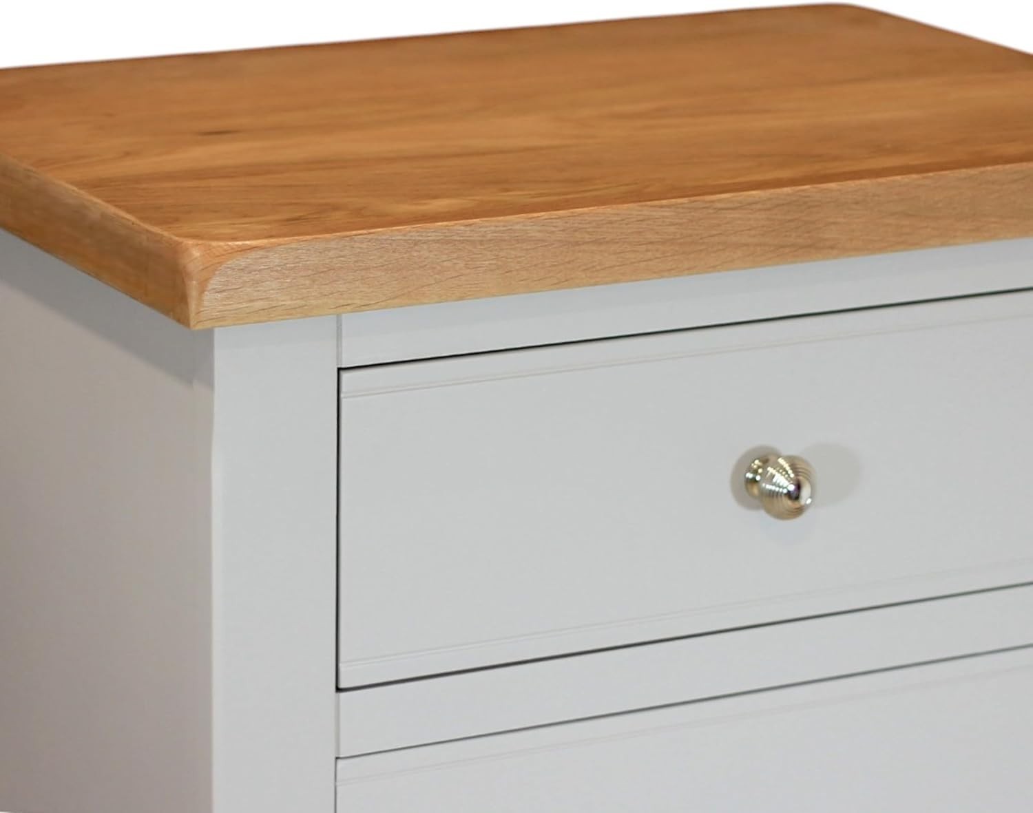 Grey 4 Drawer Chest of Drawers Slim Tallboy Storage Bedroom 95cm