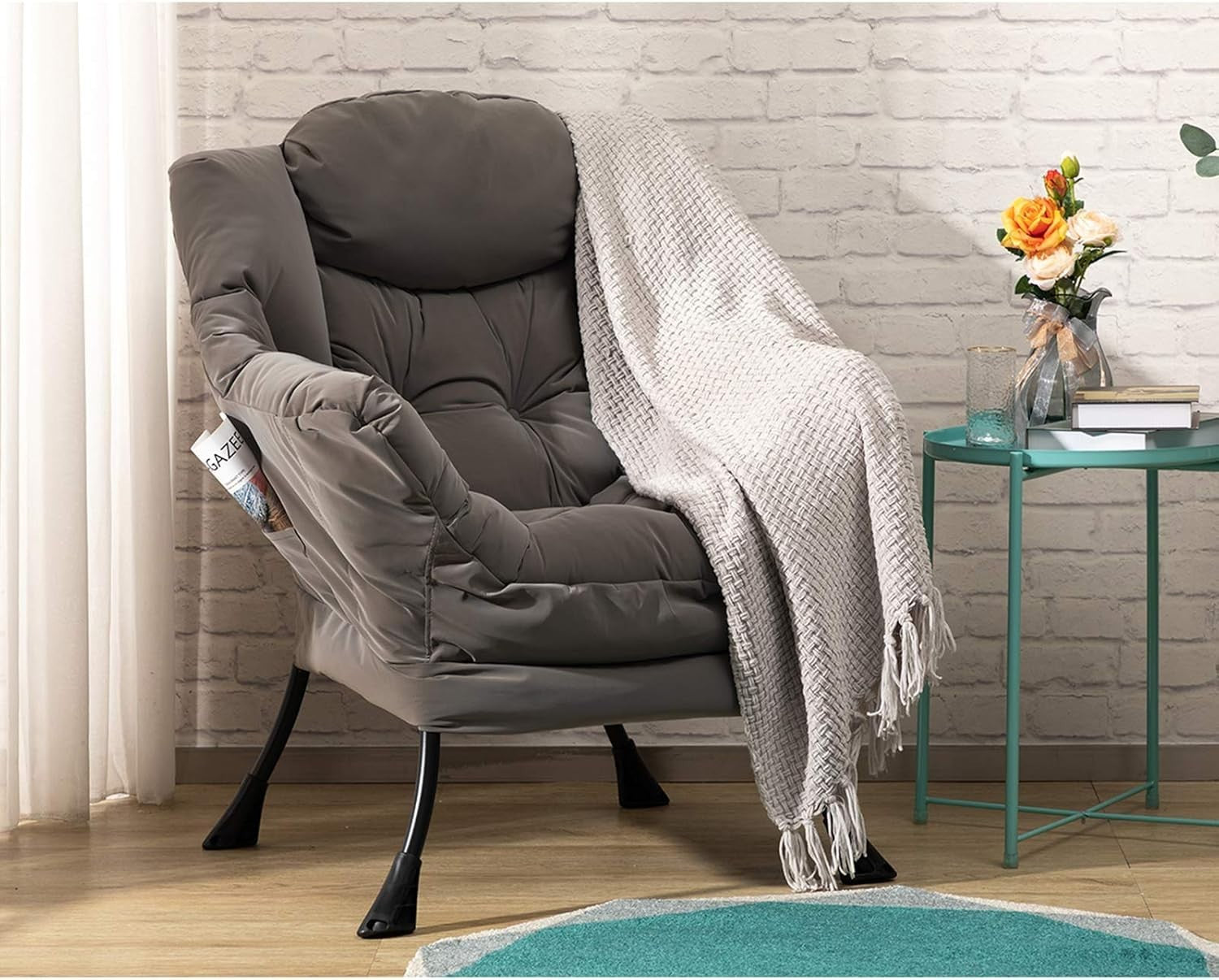 Comfy Waterproof Reading Chair Armchair for Lounge Bedroom Relaxing