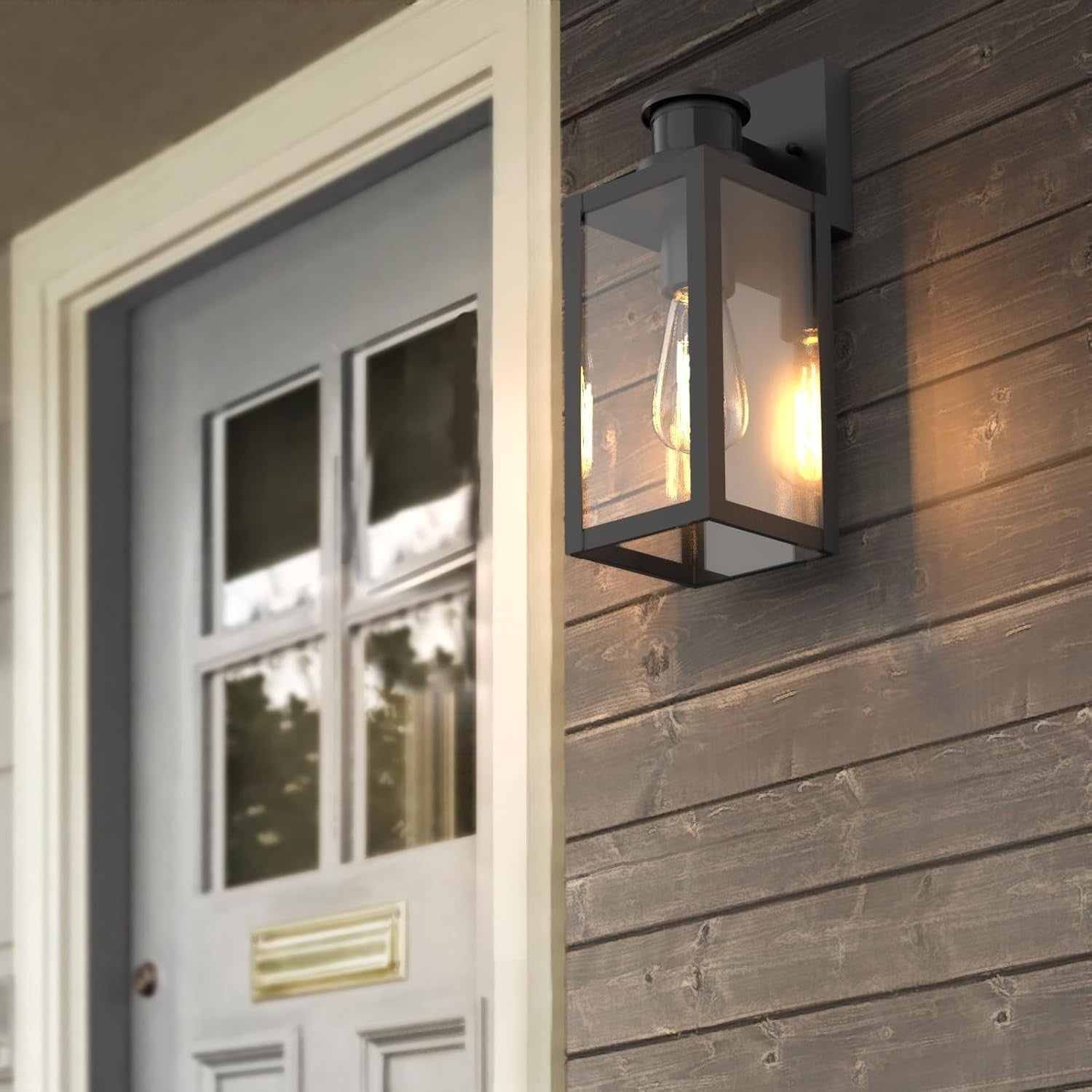 Motion Sensor Outdoor Wall Lights Waterproof IP44, 2 Pack, Energy Saving