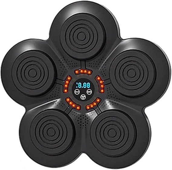 Music Boxing Machine Wall Mount LED Punch Pad Smart Training with Gloves
