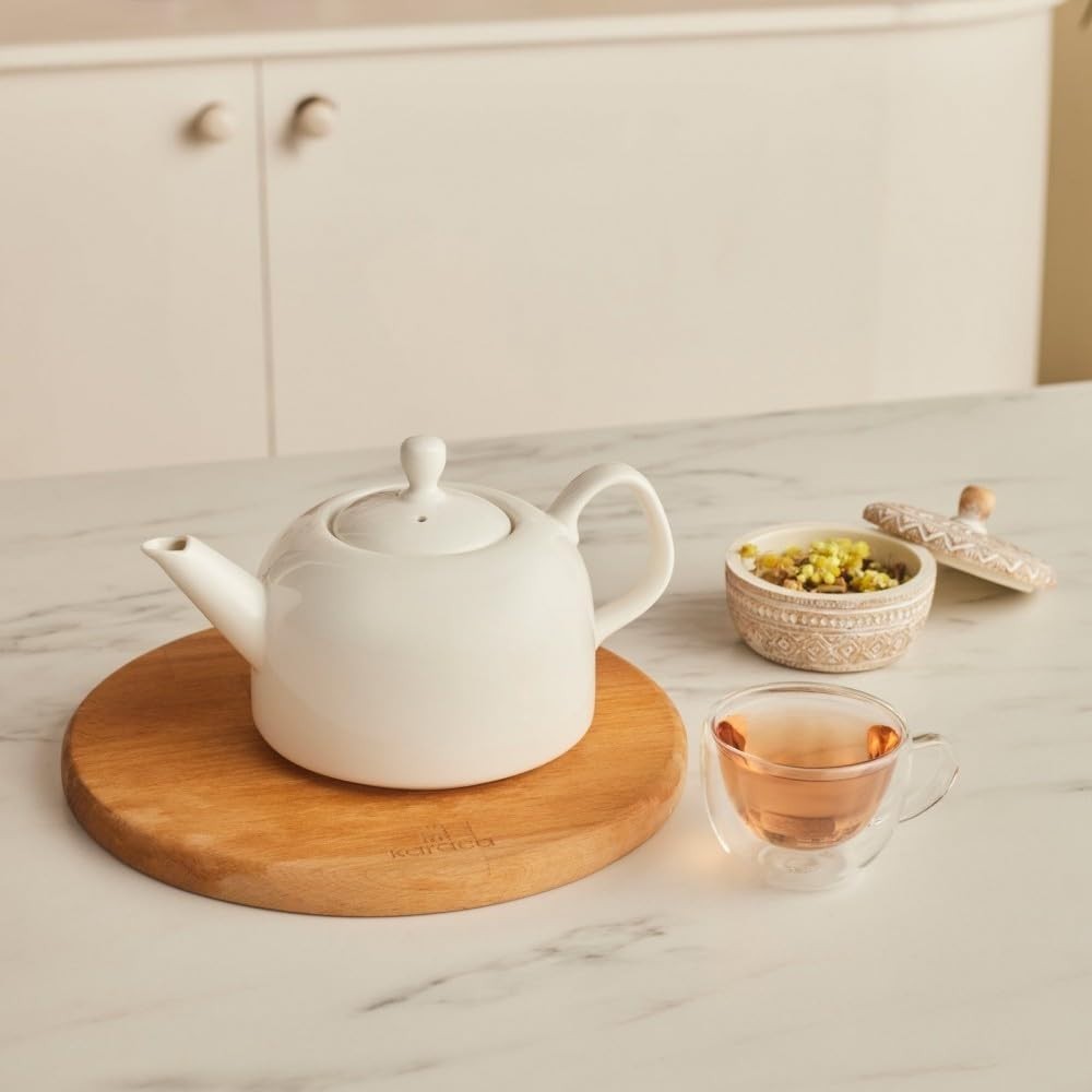 Turkish Tea Maker 3L Porcelain Stainless Steel Teapot Induction Safe
