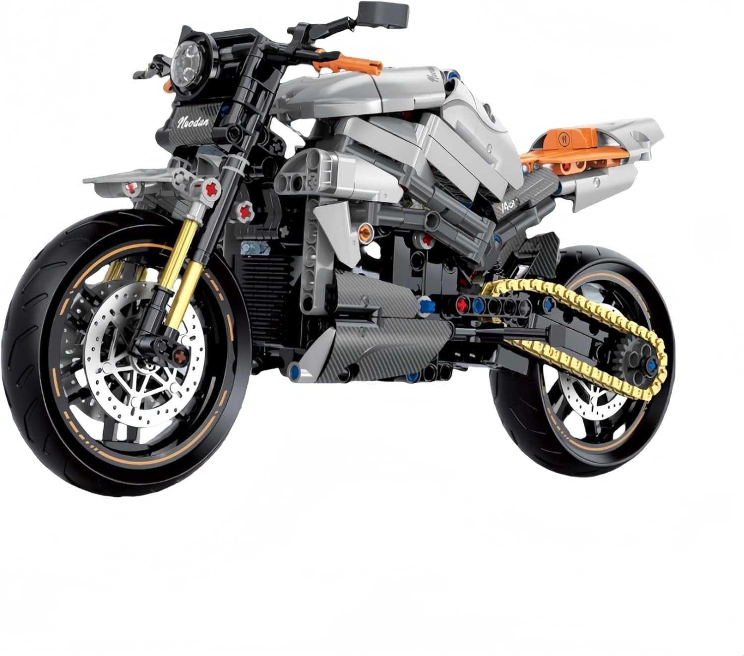Realistic Motorcycle Building Kit with Moving Parts & Easy Assembly 32cm