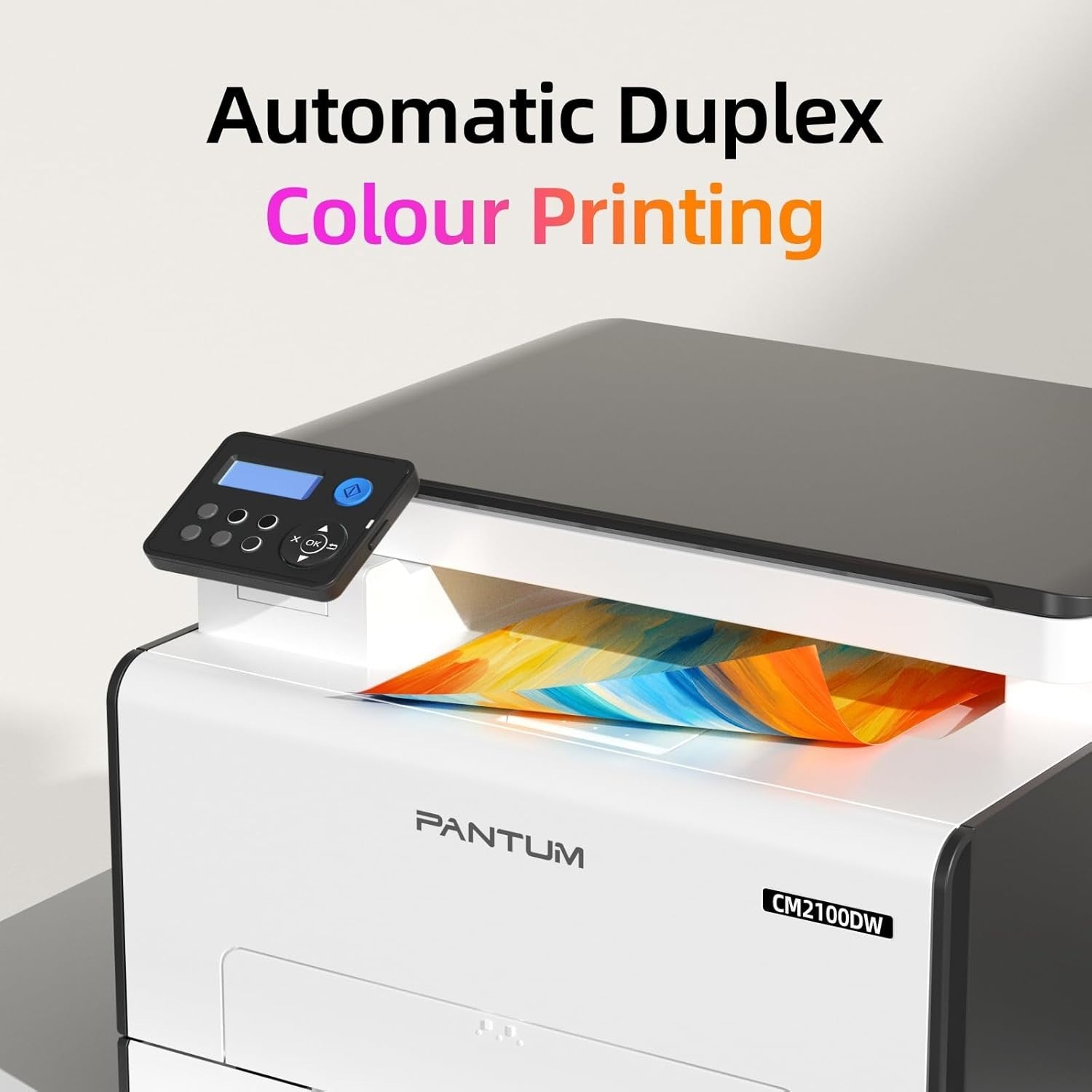 White Colour Laser Printer A4 20ppm 3-in-1 Auto Duplex WiFi USB