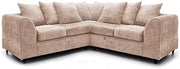 Beige 2C2 Corner Sofa 5 Seater – Comfy Fabric L Shape with Scatter Cushions
