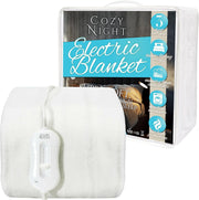 Single Electric Heated Underblanket 90x192cm 3 Heat Settings Washable Fitted